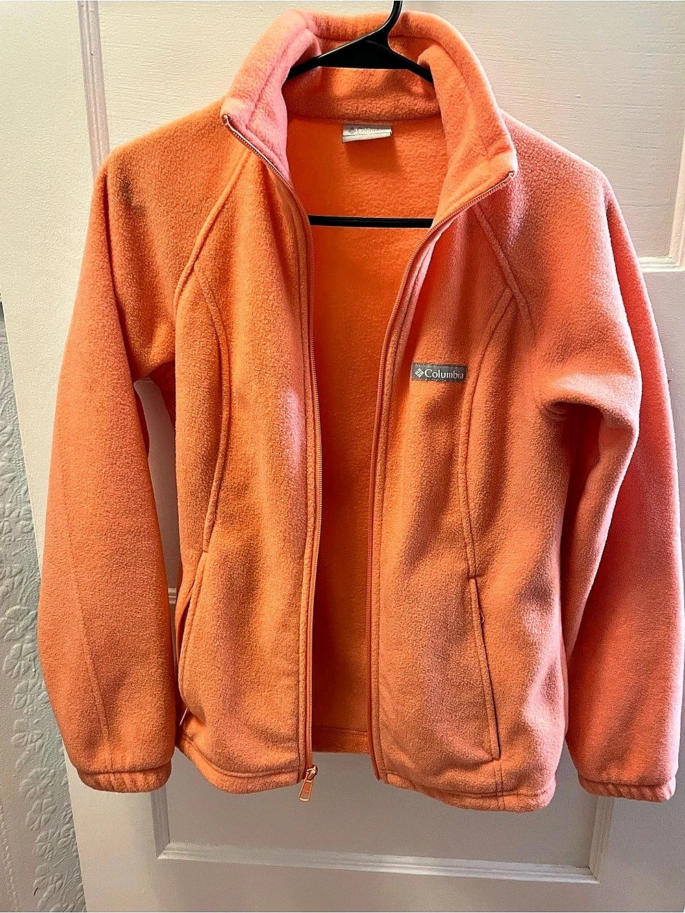 Columbia Benton Springs Full Zip Fleece Jacket Orange Small